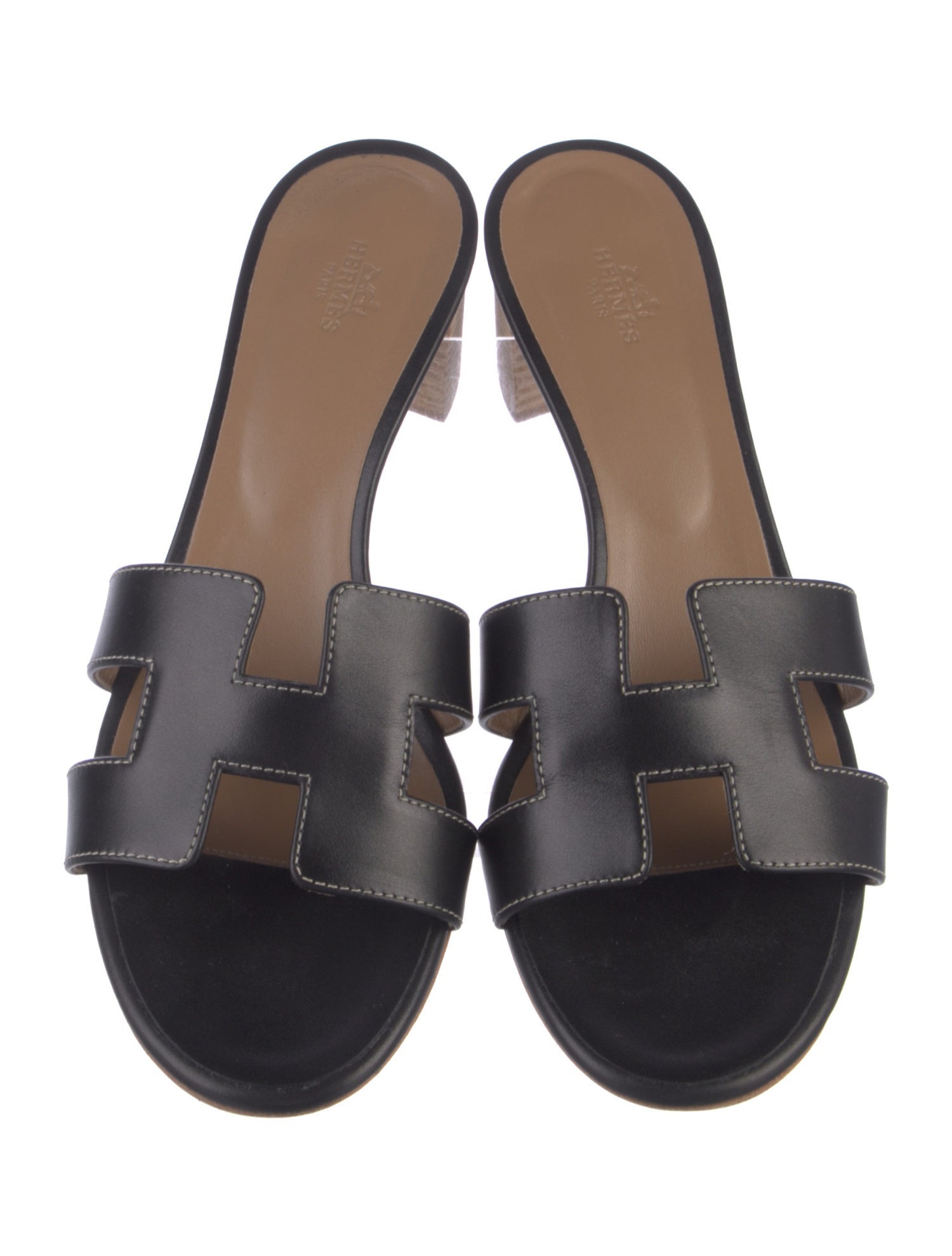 Hermès Oasis Leather Slides